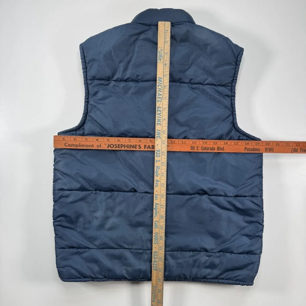 Vintage OSHKOSH Sportswear Snap Front Puffer Vest Mens Small Vtg Camping Outdoor